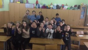 Поздравление с 8 Марта от учащихся 6 Б класса