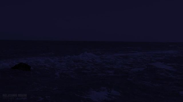 5 Часов ночной шум моря, лечебные звуки волн, звуки ветра, видео релакс для крепкого сна
