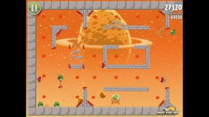 Angry Birds Space E-9 Pig Dipper Golden Eggsteroid (Egg) 9 Walkthrough 3 star