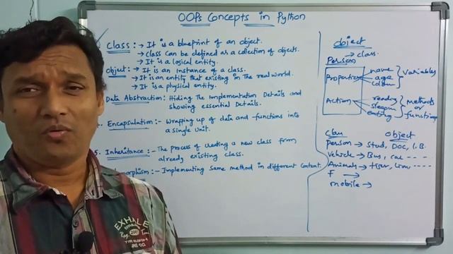 OOPS Concepts in Python | Object Oriented Programming | OOP Concepts | Python Programming | Telugu