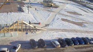 Таймлапс. Строительство ледового городка