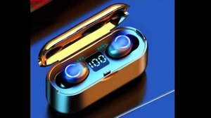 Стильные беспроводные наушники Bluetooth V5.0 F9 TWS