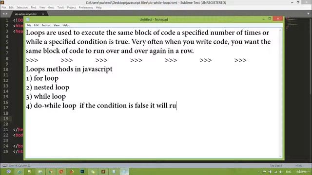 Javascript complete course - javascript do while loop (tutorial -20)