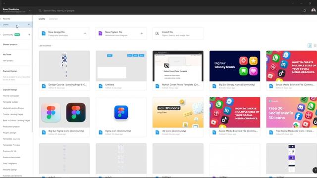 Figma tutorial - How To Import Fig File To Figma