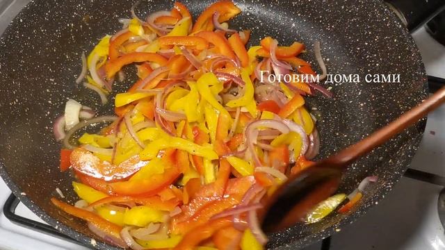 Вкусный салат с болгарским перцем готовим дома сами