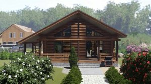Проект загородного дома из калиброванного бревна