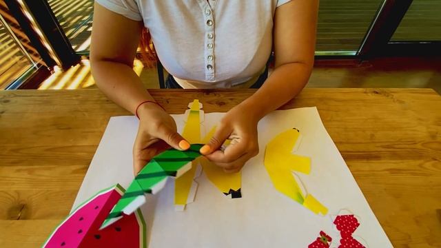 Мастер-класс по бумажному моделированию “Фрукты" смотреть онлайн