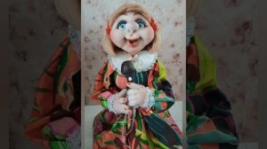 кукла бар" певица", в чулочной технике