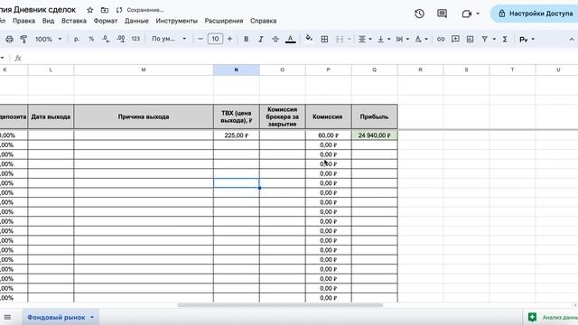 Дневник сделок трейдера/инвестора смотреть онлайн
