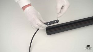 Коннектор для ввода питания встраиваемого шинопровода магнитной трековой системы Arte Lamp Instyle