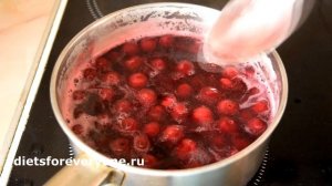 Кисель из замороженной вишни - просто и вкусно