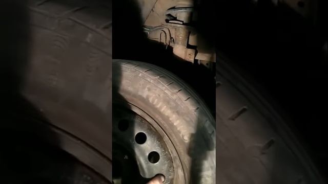 Установка колеса без помощника#ремонтавто