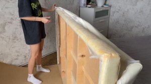 Перетяжка кровати своими руками за 1400 р и 4 дня | Как бюджетно обновить кровать и не умереть ?