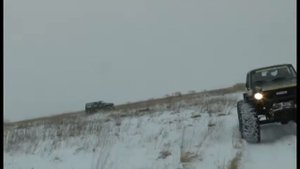 Зимнее путешествие на колесных вездеходах "Самурай".