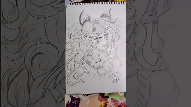 Neko Girl Drawing In My Art Style | Umika Sharma