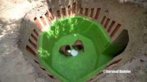 Building The Most Secret Temple Underground House With Water Slide To Underground Swimming Pools