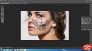 How to Add Realistic Tattoos to Your Body on Photoshop CC | realisitc tattoo!