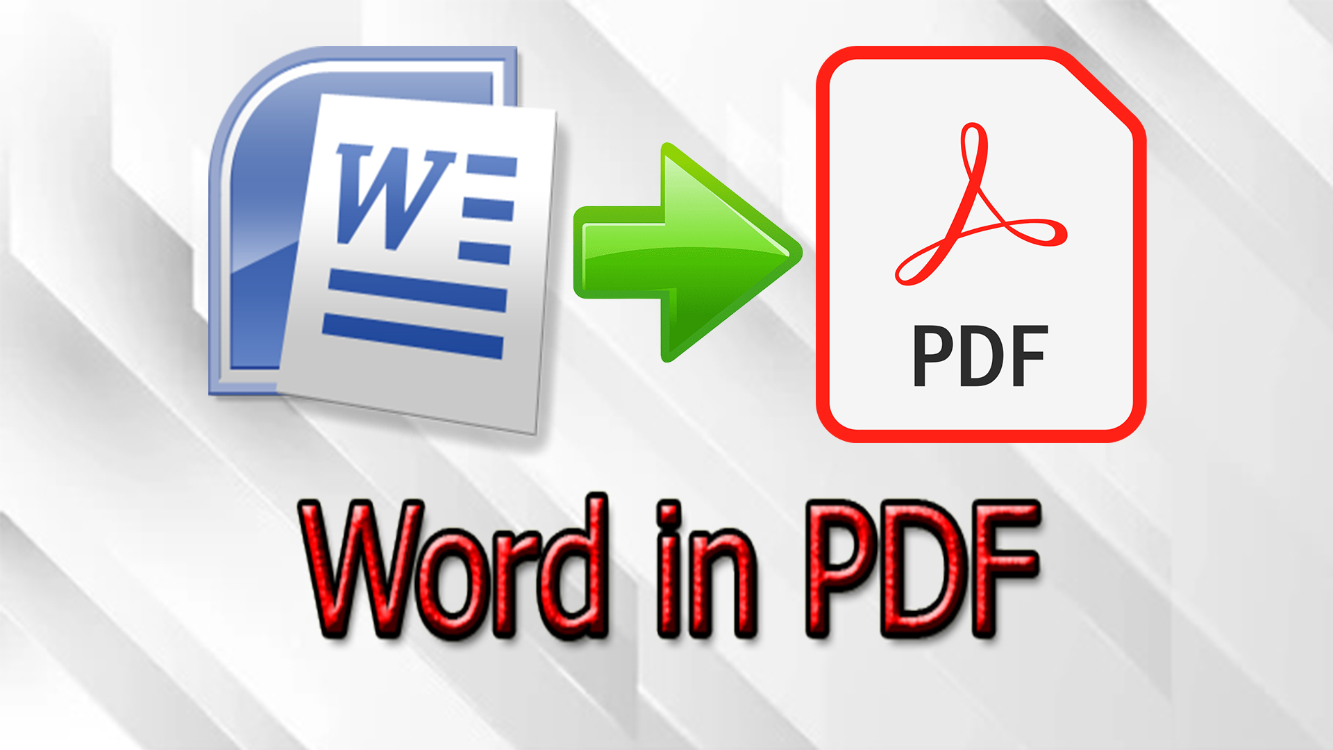 Как конвертировать Word в PDF