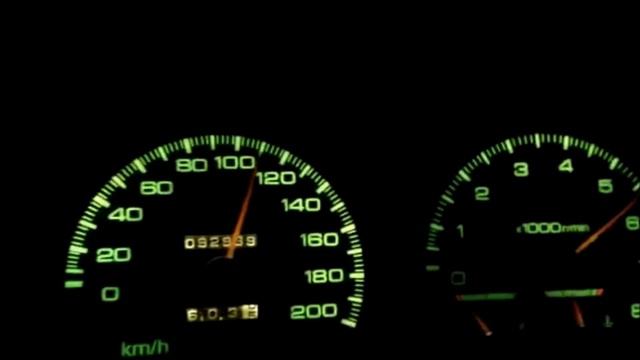 Mitsubishi Lancer GLX 1991 - Acceleration 0-140km/h смотреть онлайн