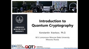 Konstantin Kravtsov, Introduction to Quantum Cryptography