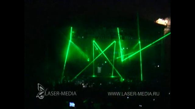 Лазерное Шоу - Фестиваль открытая Европа 2008