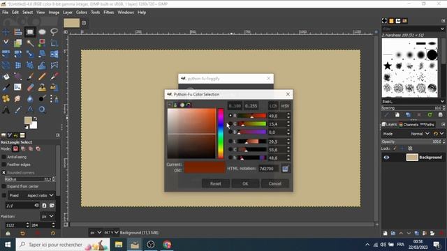 Old Paper Texture Effect in Gimp
