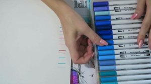 Маркеры с AliExpress / 100 шт. / Dual Tip Brush Pens.