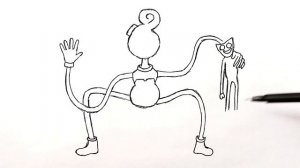 Как нарисовать Маму длинные ноги