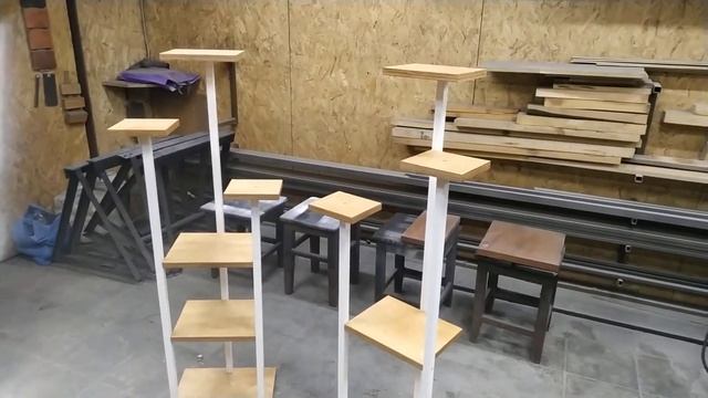 Подставки для цветов в стиле ЛОФТ смотреть онлайн