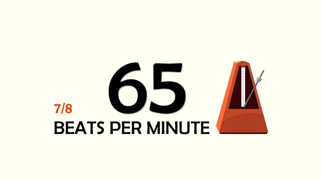65 BPM 7/8 Metronome смотреть онлайн