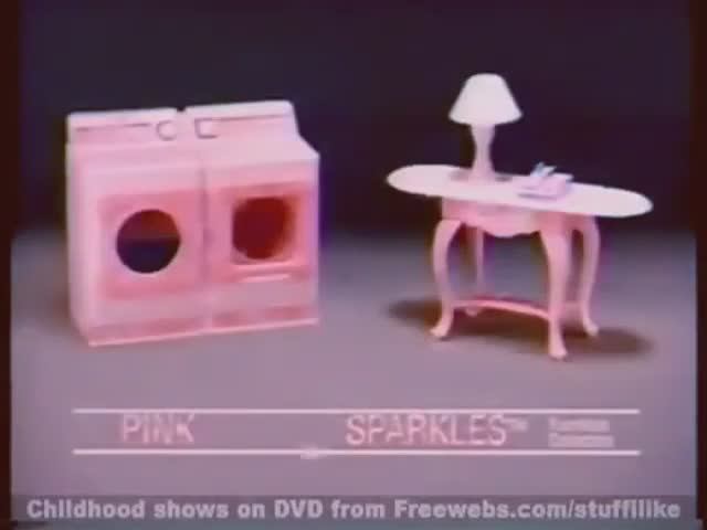 1990 Реклама мебели куклы Барби Mattel Barbie Pink Sparkles Furnitures