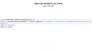 How to open "CRM365 Incident Case Form" inside the Softphone, CTI, CORS