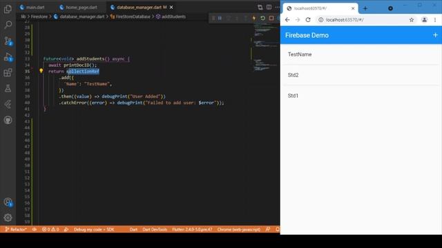 Write Data to Firebase Firestore in Flutter Web | Flutter Web and Firestore setup | Write Data