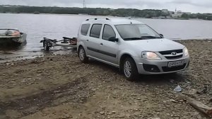 спуск и подъем лодки Южанка 2 на модернизированном прицепе МЗСА