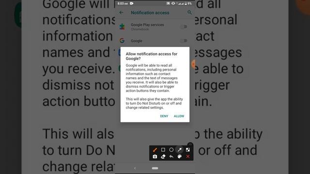 How to setting Google & Quickstep App on Notification Access mode смотреть онлайн