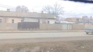 Отправление из Оренбурга. Из окна поезда.