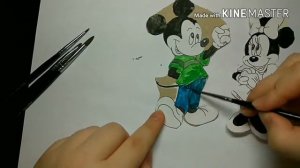 Микки Маус и Мини поженились. Мультики для детей. Рисую Микки Мауса. Мини Маус. Мультик куклами.