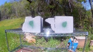 9mm vs 45 ACP - Cinder Block Test