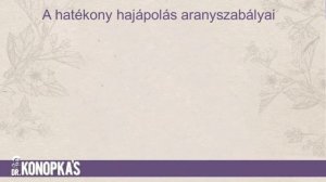 Dr. Konopka's hajápolás