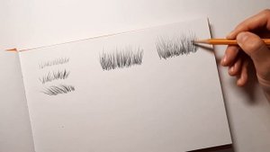 Как нарисовать траву простым карандашом