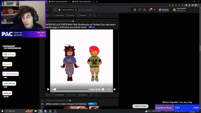 PAC reagindo as NOVAS postagens do REDDIT do QSMP !! смотреть онлайн