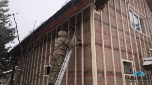 Утепляем дом из оцилиндрованного бревна без конопатки