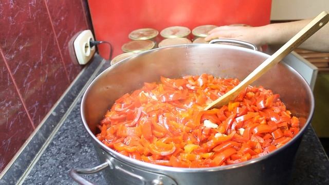 Очень вкусный перец в медовой заливке.