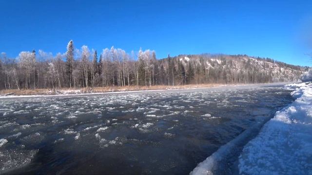 Звук Шуги Реки Маны. Партизанский район, Красноярского края. 09.11.2023 год. смотреть онлайн