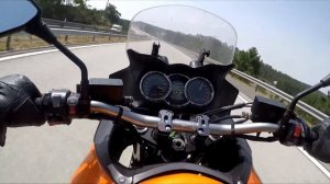 KLV1000 aka Suzuki V-Strom DL1000 acceleration 0-100 km/h & 0-200 km/h