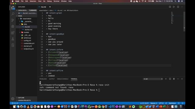 Chatbot in Sinhala | Rasa NLU - 2 - Intent Data смотреть онлайн