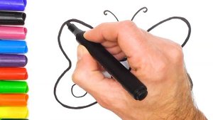 Красивый рисунок бабочки для детей. Раскраска бабочки своими руками.