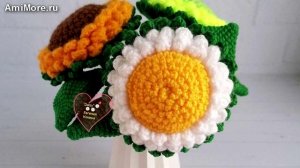 Амигуруми: схема Вязаные цветы | Игрушки вязаные крючком