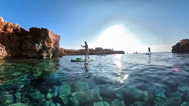 Сап - серфинг! Жизнь на Майорке! Прогулка в Порто Кристо! Paddle surf - Camina en Porto Cristo!