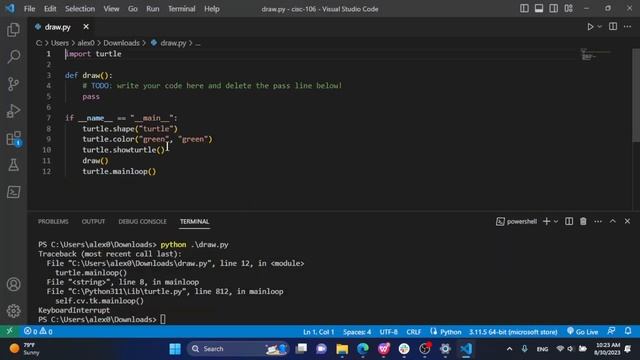 Writing Python Methods in a Code File